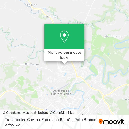 Transportes Cavilha mapa