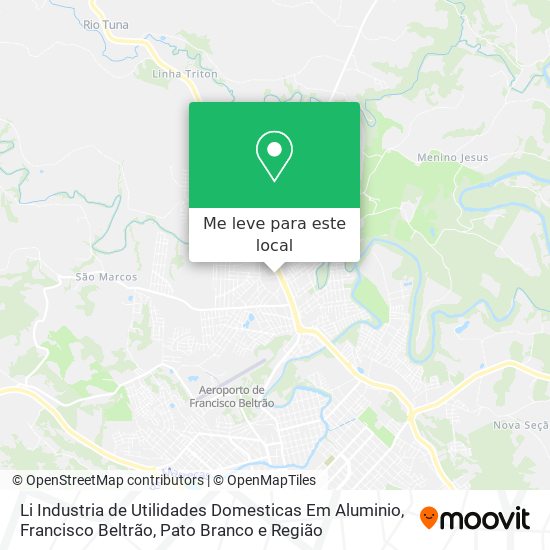 Li Industria de Utilidades Domesticas Em Aluminio mapa