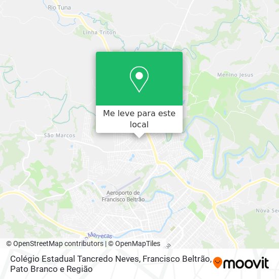 Colégio Estadual Tancredo Neves mapa