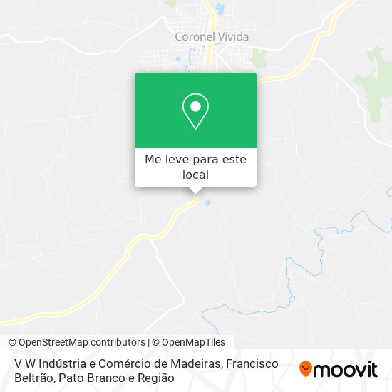 V W Indústria e Comércio de Madeiras mapa