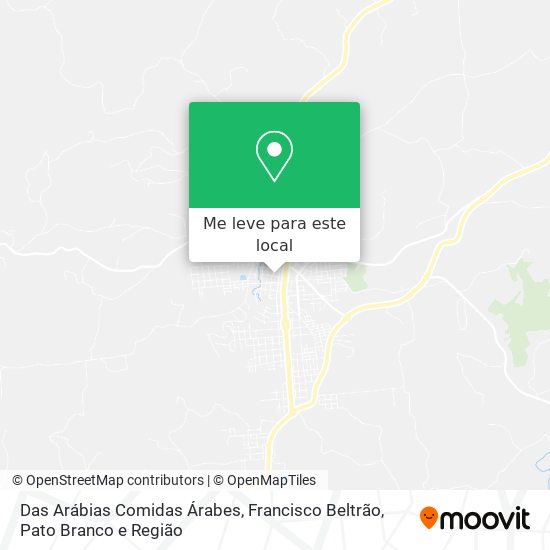 Das Arábias Comidas Árabes mapa