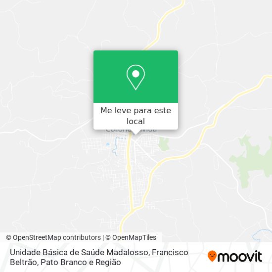 Unidade Básica de Saúde Madalosso mapa