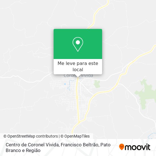 Centro de Coronel Vivida mapa