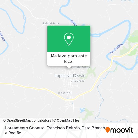 Loteamento Gnoatto mapa