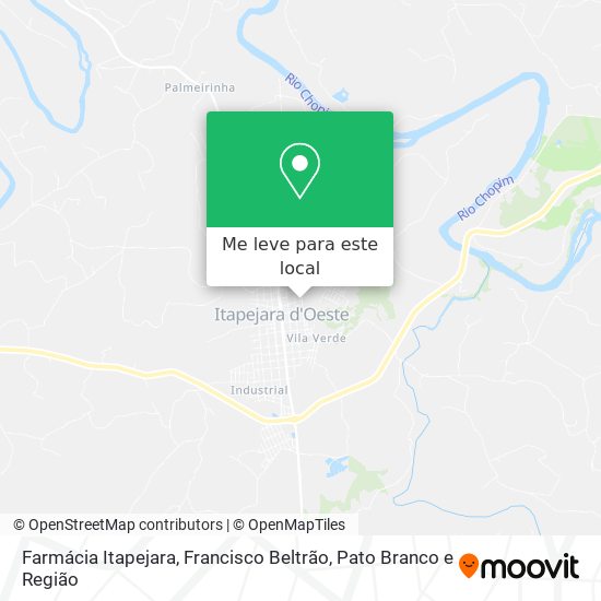 Farmácia Itapejara mapa