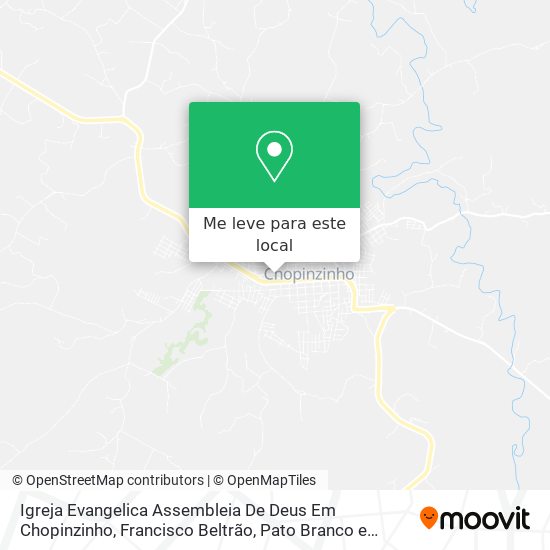 Igreja Evangelica Assembleia De Deus Em Chopinzinho mapa