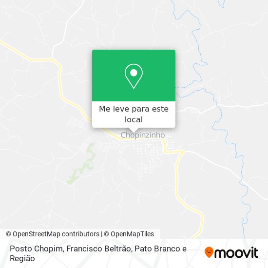 Posto Chopim mapa