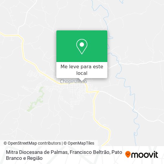 Mitra Diocesana de Palmas mapa