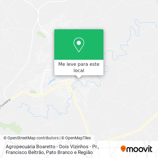 Agropecuária Boaretto - Dois Vizinhos - Pr. mapa