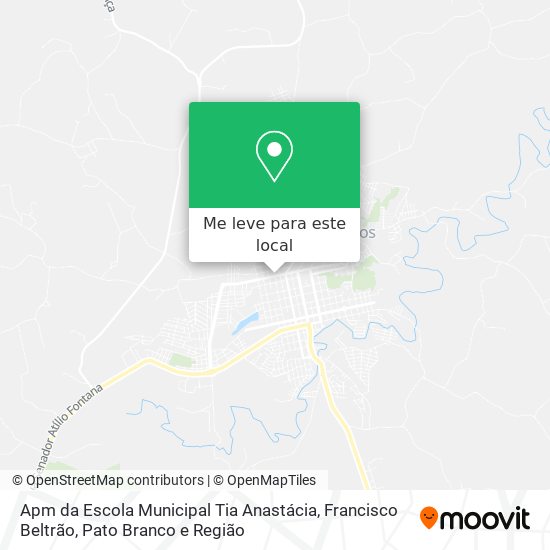 Apm da Escola Municipal Tia Anastácia mapa