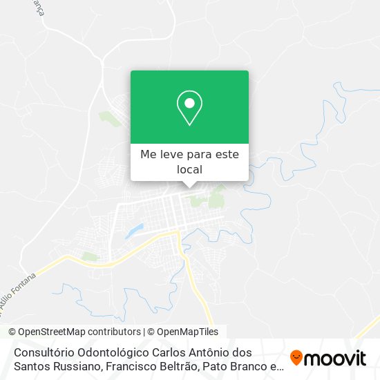 Consultório Odontológico Carlos Antônio dos Santos Russiano mapa