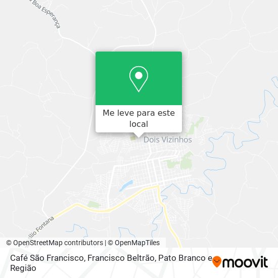 Café São Francisco mapa