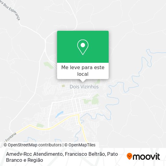 Amedv-Rcc Atendimento mapa