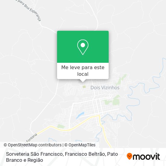 Sorveteria São Francisco mapa