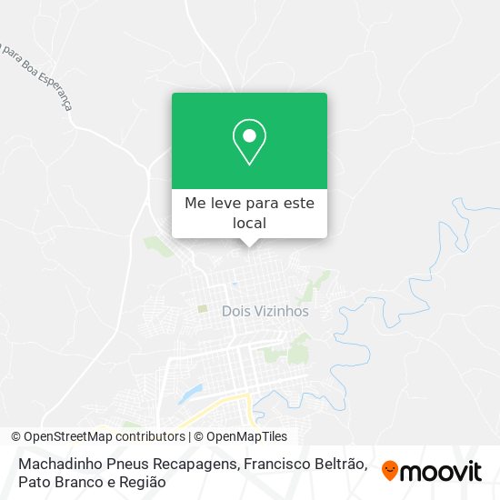 Machadinho Pneus Recapagens mapa