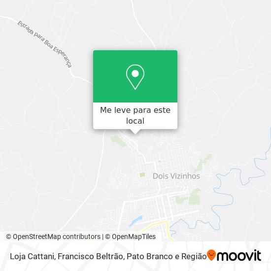 Loja Cattani mapa