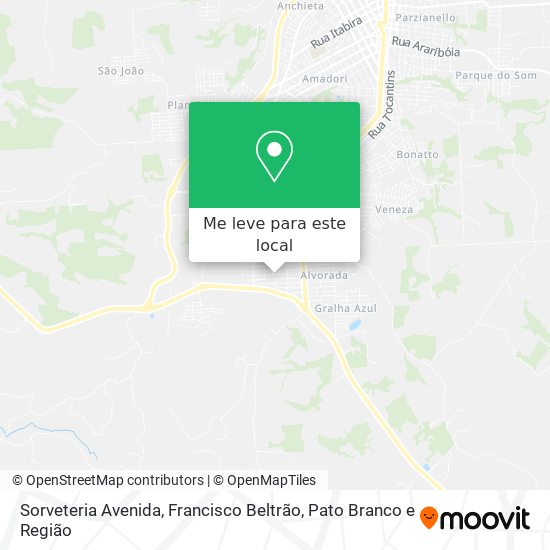 Sorveteria Avenida mapa
