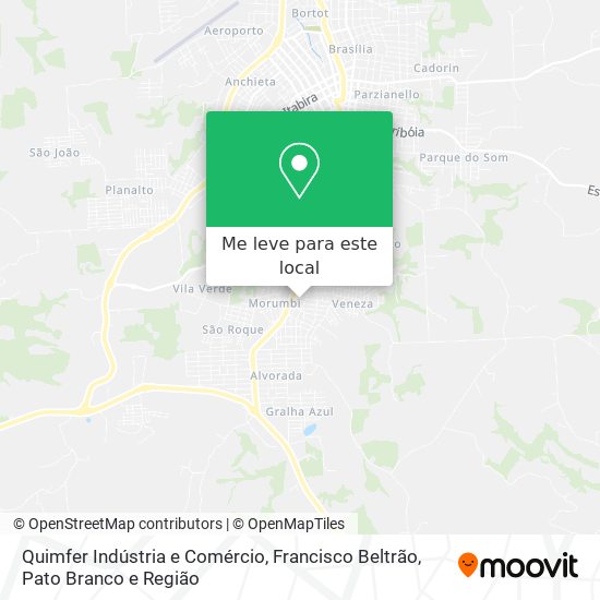 Quimfer Indústria e Comércio mapa
