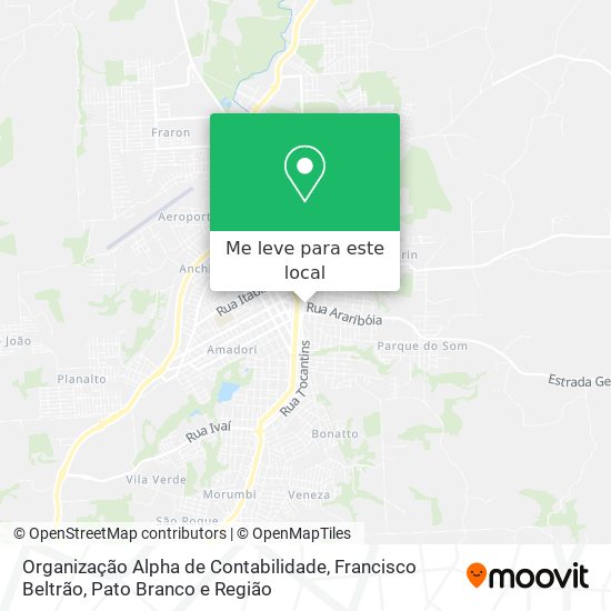 Organização Alpha de Contabilidade mapa