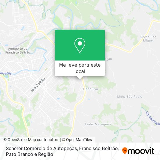 Scherer Comércio de Autopeças mapa