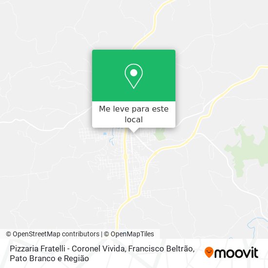Pizzaria Fratelli - Coronel Vivida mapa
