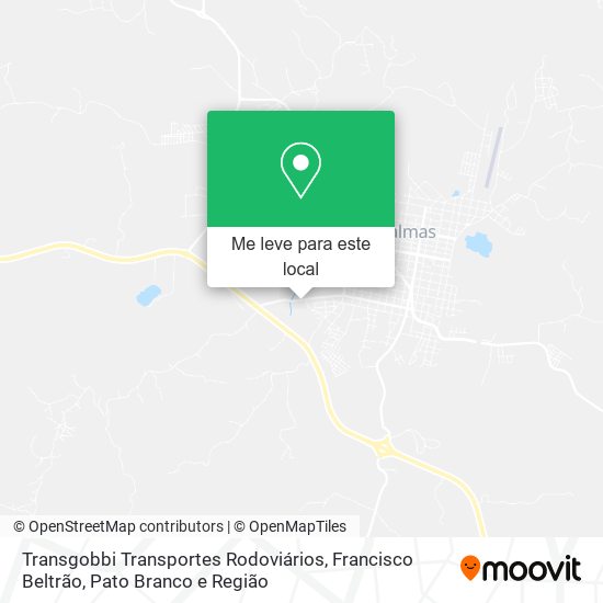 Transgobbi Transportes Rodoviários mapa