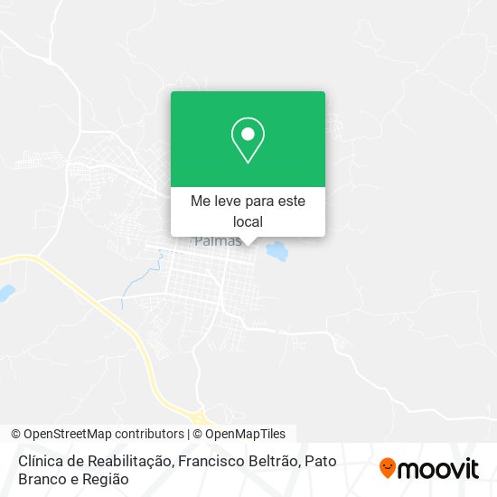 Clínica de Reabilitação mapa