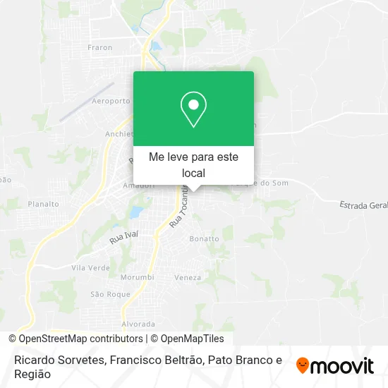 Ricardo Sorvetes mapa