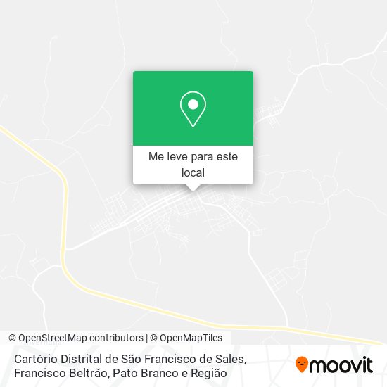 Cartório Distrital de São Francisco de Sales mapa