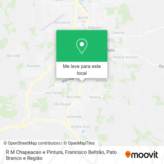 R M Chapeacao e Pintura mapa