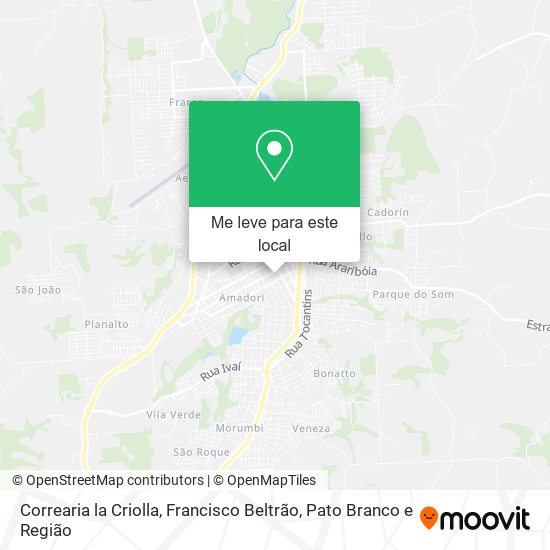 Correaria la Criolla mapa