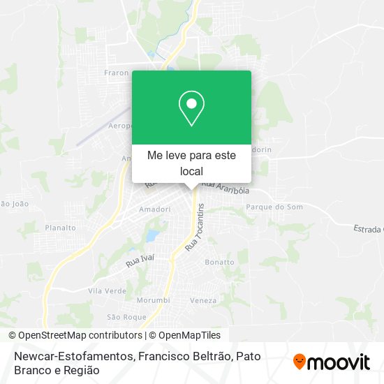 Newcar-Estofamentos mapa