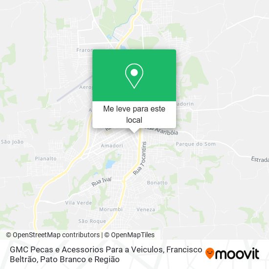 GMC Pecas e Acessorios Para a Veiculos mapa