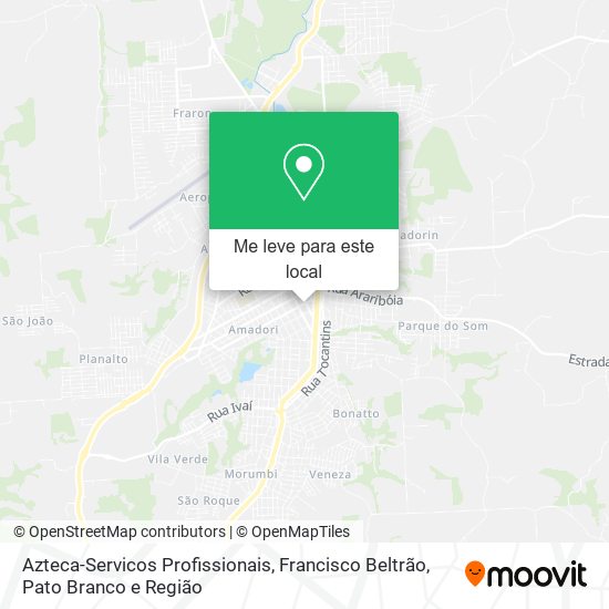 Azteca-Servicos Profissionais mapa