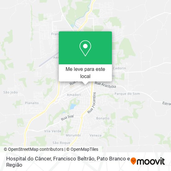 Hospital do Câncer mapa