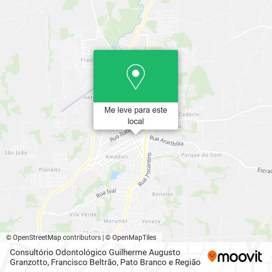 Consultório Odontológico Guilherme Augusto Granzotto mapa