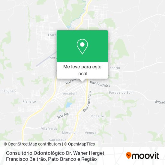 Consultório Odontológico Dr. Waner Herget mapa