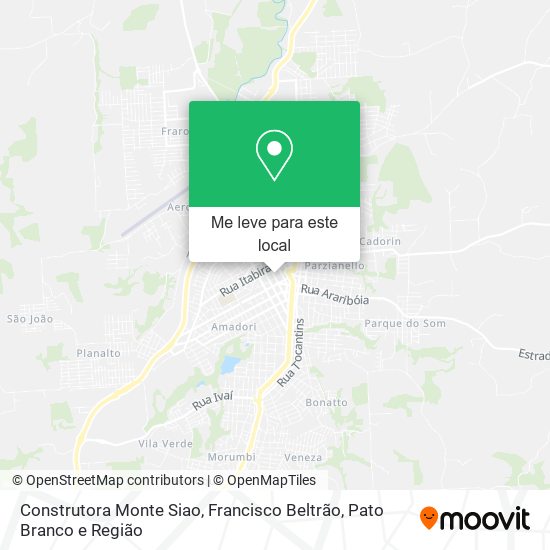 Construtora Monte Siao mapa