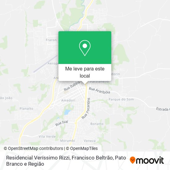 Residencial Veríssimo Rizzi mapa