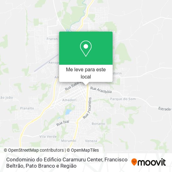 Condominio do Edificio Caramuru Center mapa