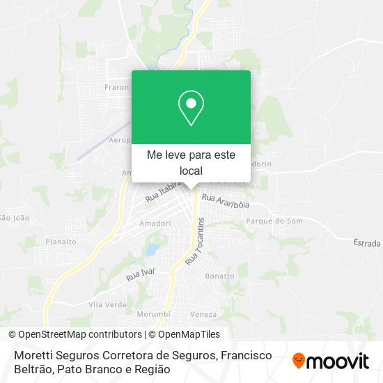 Moretti Seguros Corretora de Seguros mapa