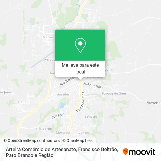 Arteira Comércio de Artesanato mapa