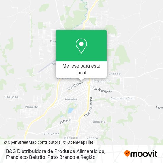 B&G Distribuidora de Produtos Alimenticios mapa