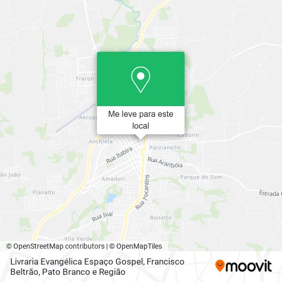 Livraria Evangélica Espaço Gospel mapa