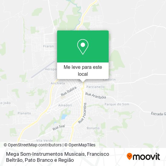 Mega Som-Instrumentos Musicais mapa