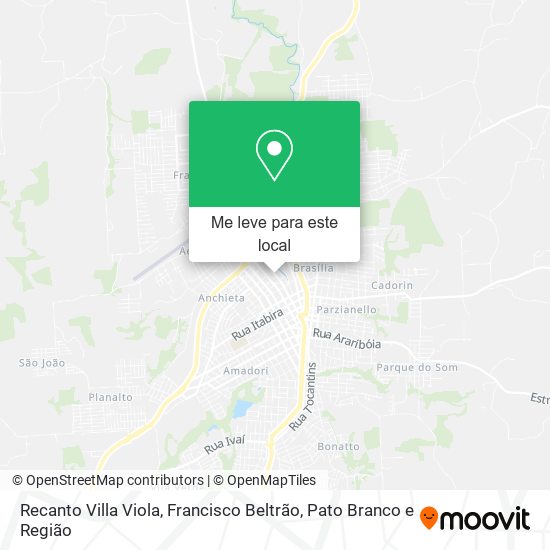 Recanto Villa Viola mapa