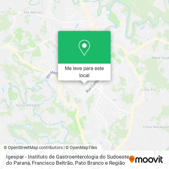 Igespar - Instituto de Gastroenterologia do Sudoeste do Paraná mapa