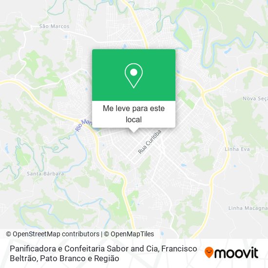 Panificadora e Confeitaria Sabor and Cia mapa