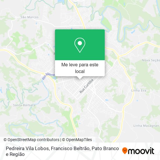 Pedreira Vila Lobos mapa