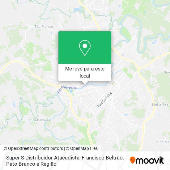 Super S Distribuidor Atacadista mapa